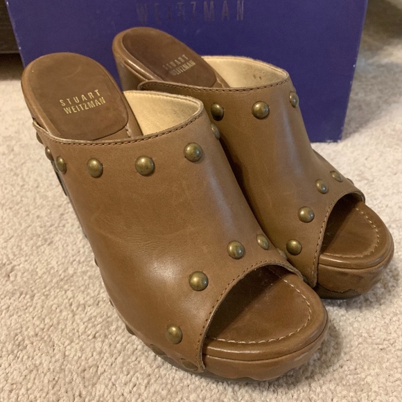 Stuart Weitzman Platform Clogs - Picture 1 of 8